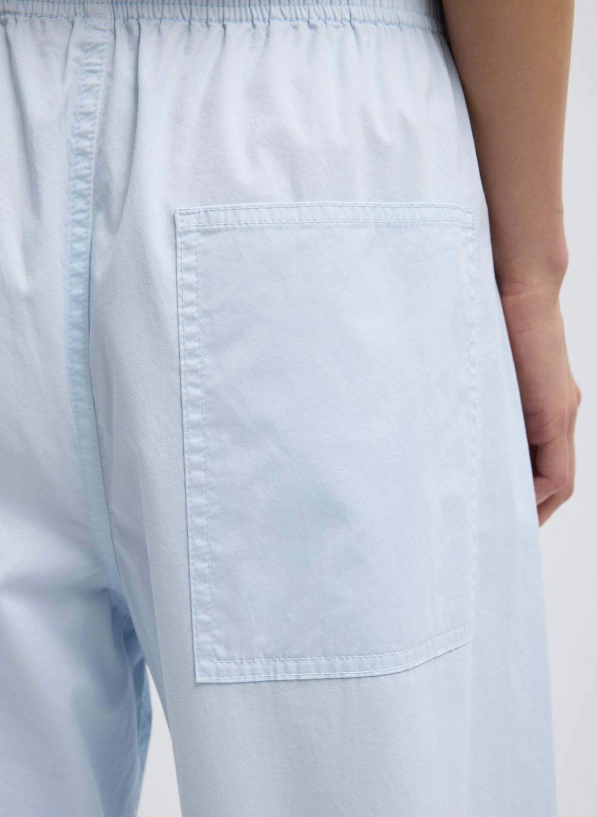 Garment Dyed Silky Cotton Winslow Pull On Pant | Tibi Exclusive