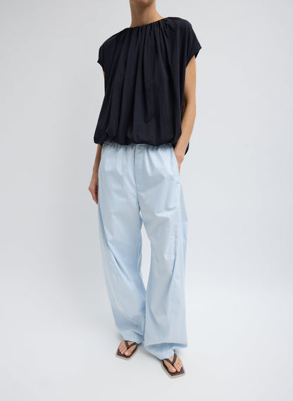 Garment Dyed Silky Cotton Winslow Pull On Pant | Tibi Exclusive