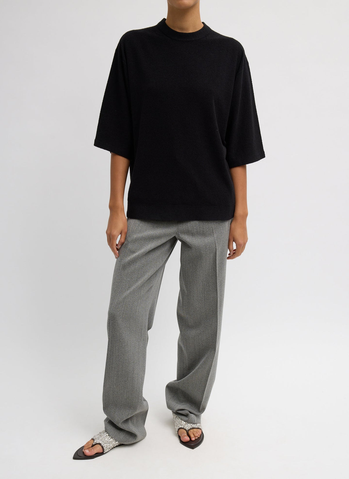 Structured Wool Zip Front Trouser | Tibi New
