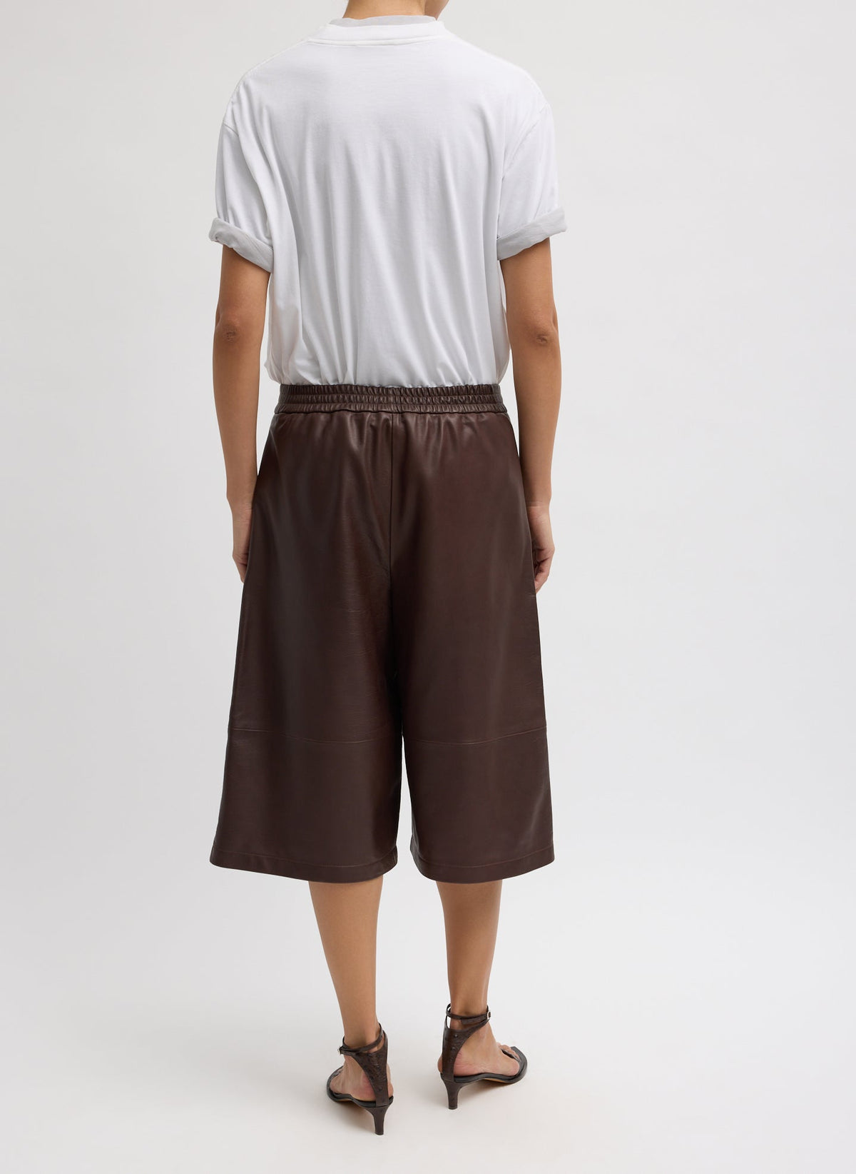 Leather Relaxed Long Short | Tibi Latest