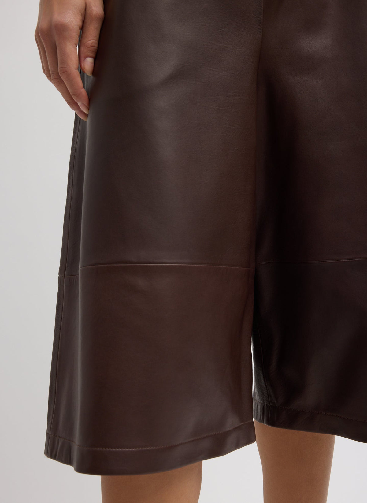 Leather Relaxed Long Short | Tibi Latest