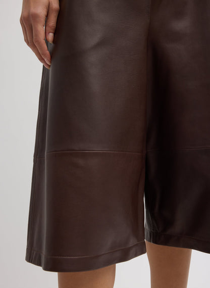 Leather Relaxed Long Short | Tibi Latest