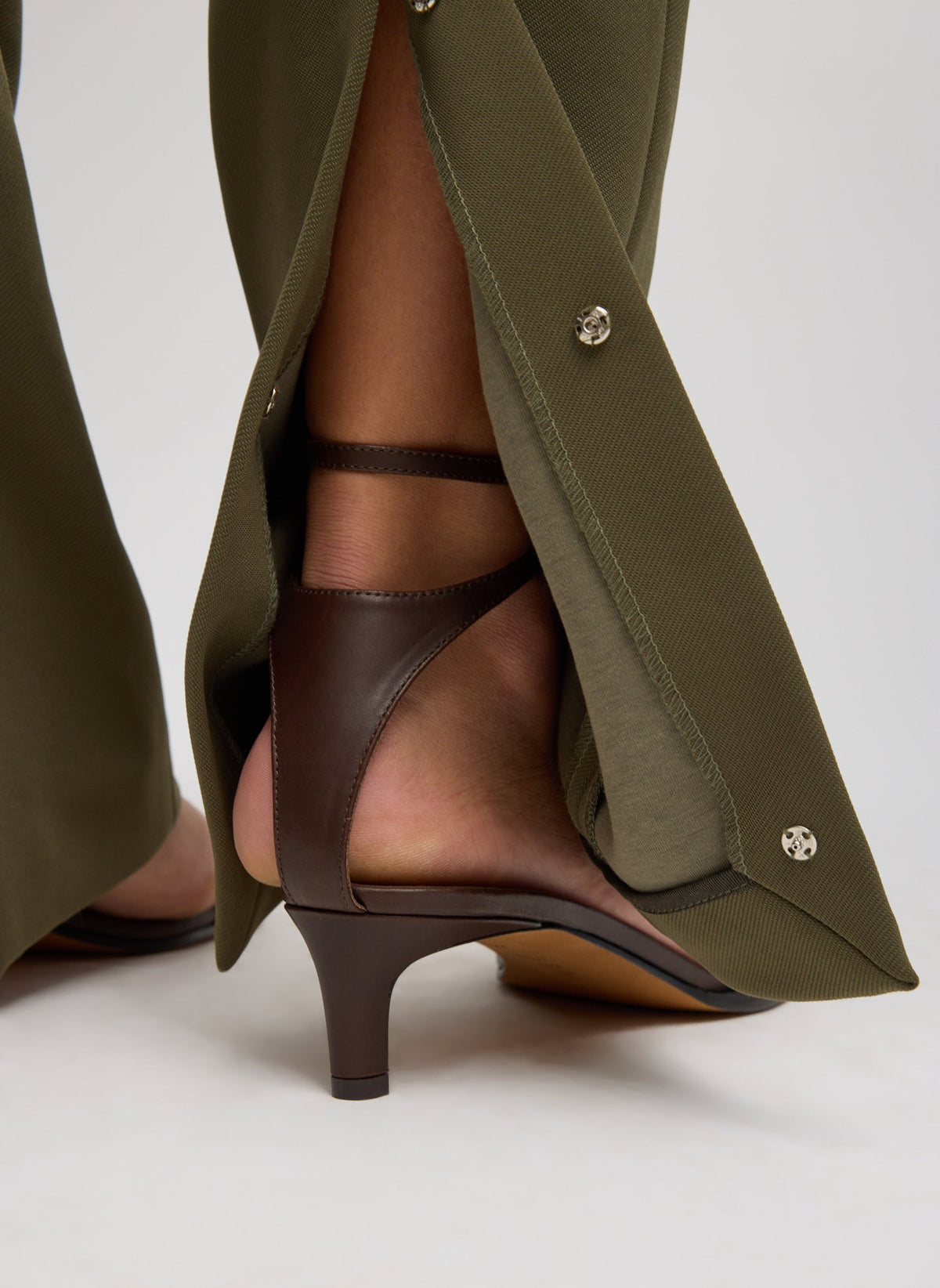 Spring Bonded Twill Elfie Trousers With Slits | Tibi Latest