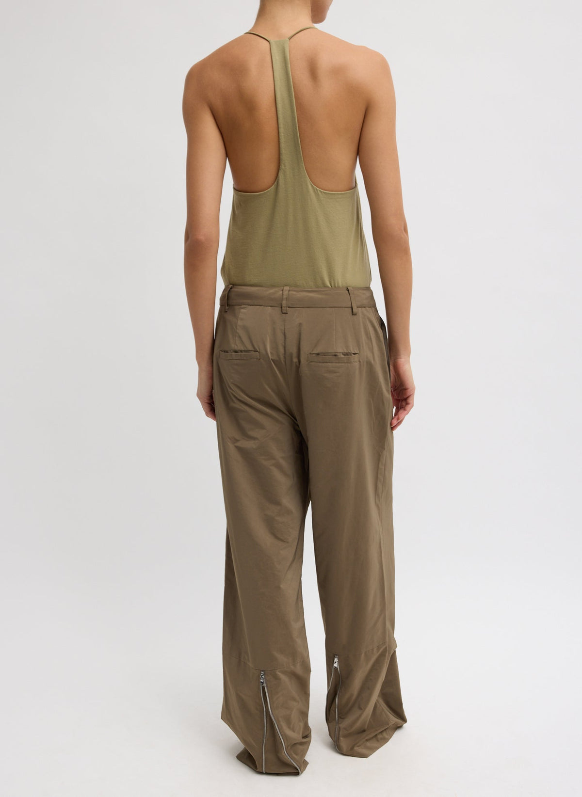 Nylon Zipper Trouser | Tibi Popular