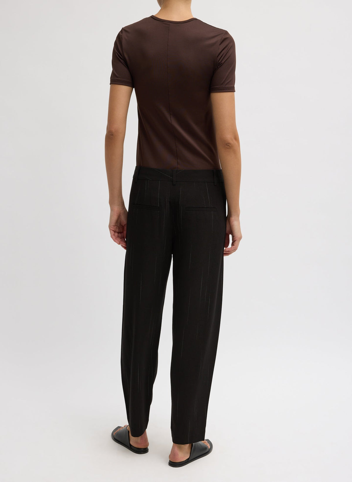 Viscose Suiting Reese Curved Ankle Pant | Tibi Discount