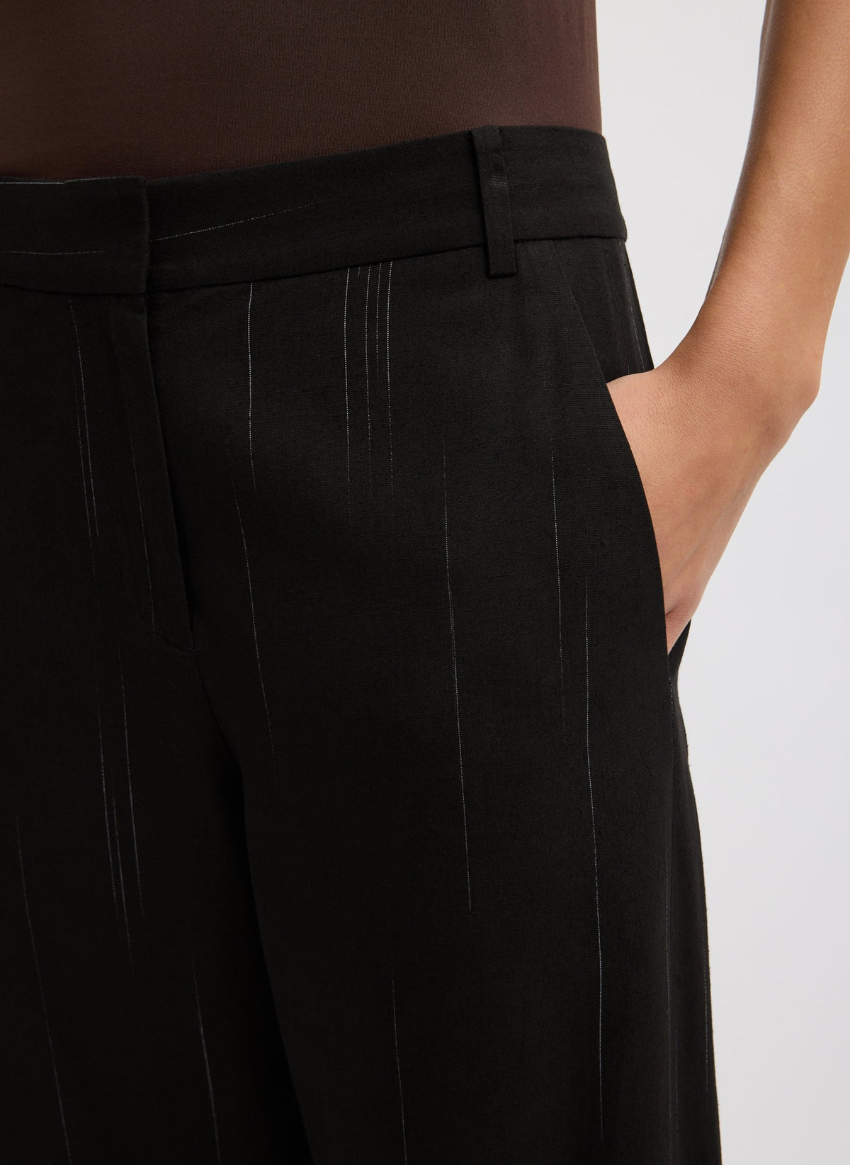 Viscose Suiting Reese Curved Ankle Pant | Tibi Discount