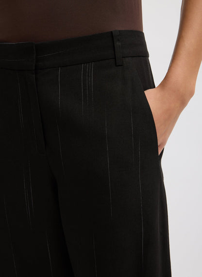 Viscose Suiting Reese Curved Ankle Pant | Tibi Discount