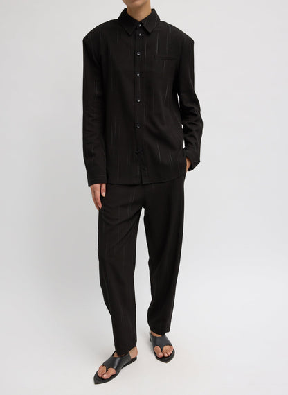 Viscose Suiting Reese Curved Ankle Pant | Tibi Discount