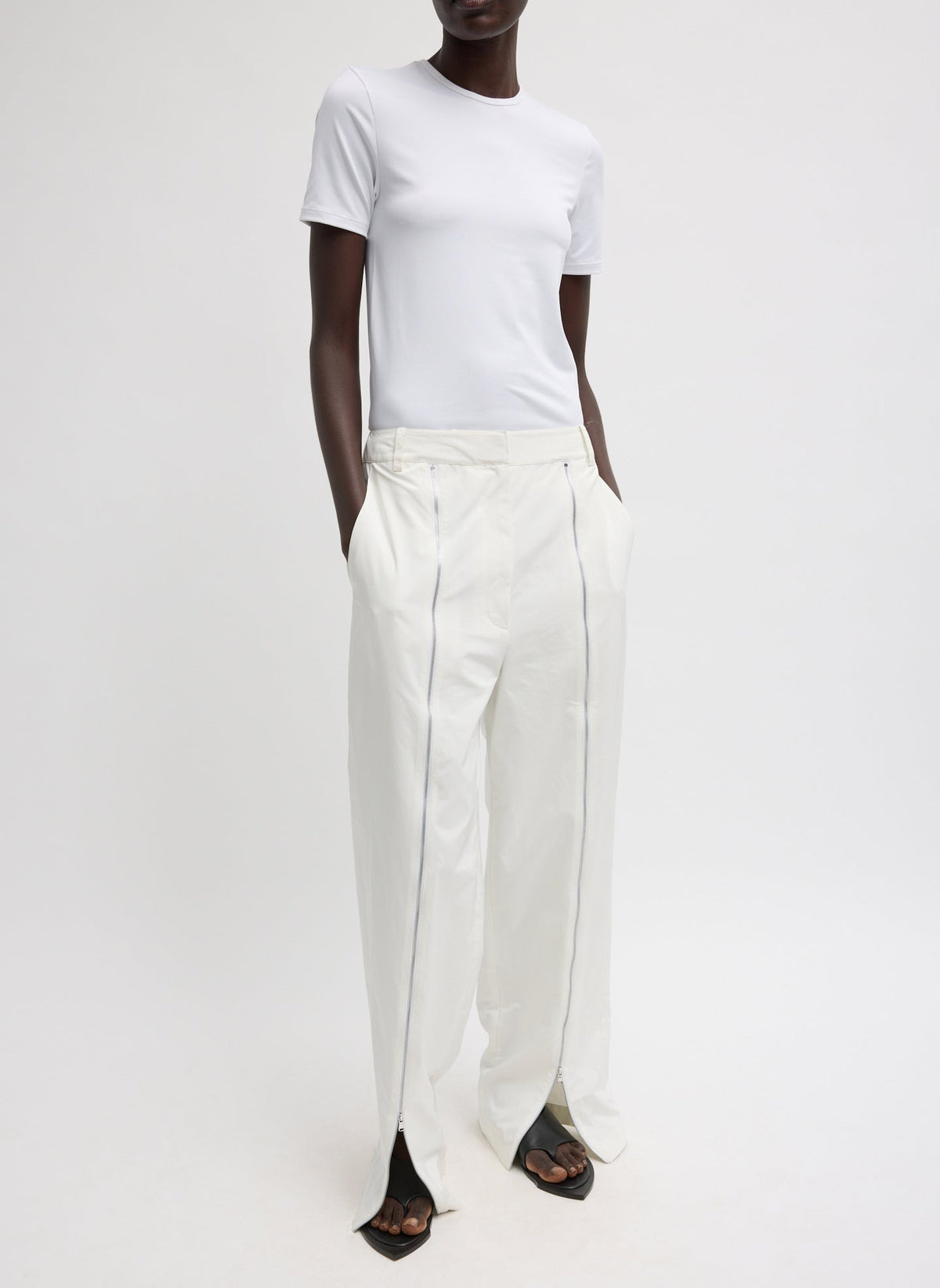 Nylon Zipper Trouser | Tibi Everyday