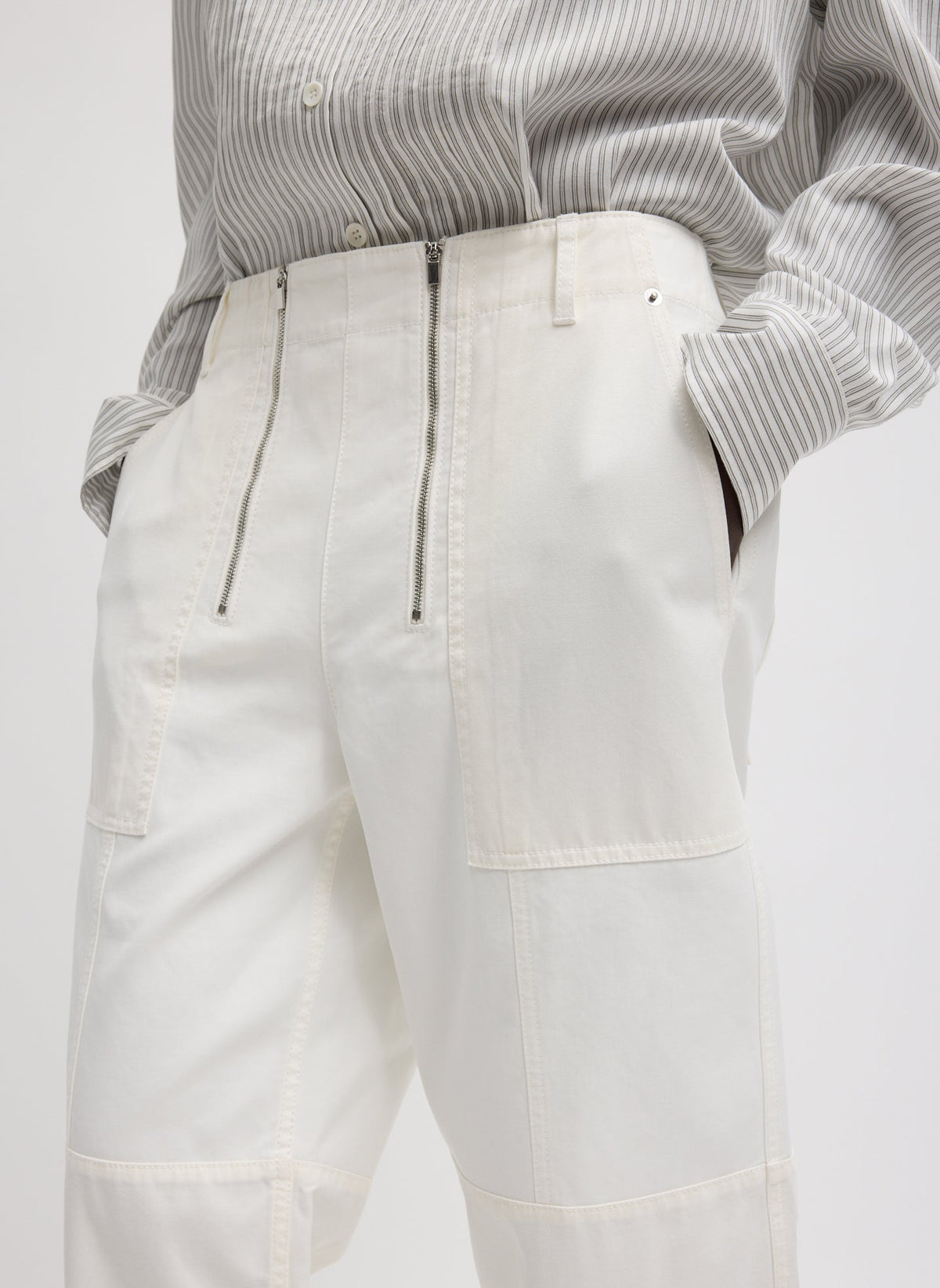 Patchwork Twill Cargo Fischer Jean | Tibi Everyday