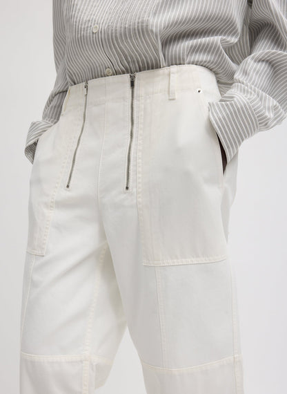 Patchwork Twill Cargo Fischer Jean | Tibi Everyday