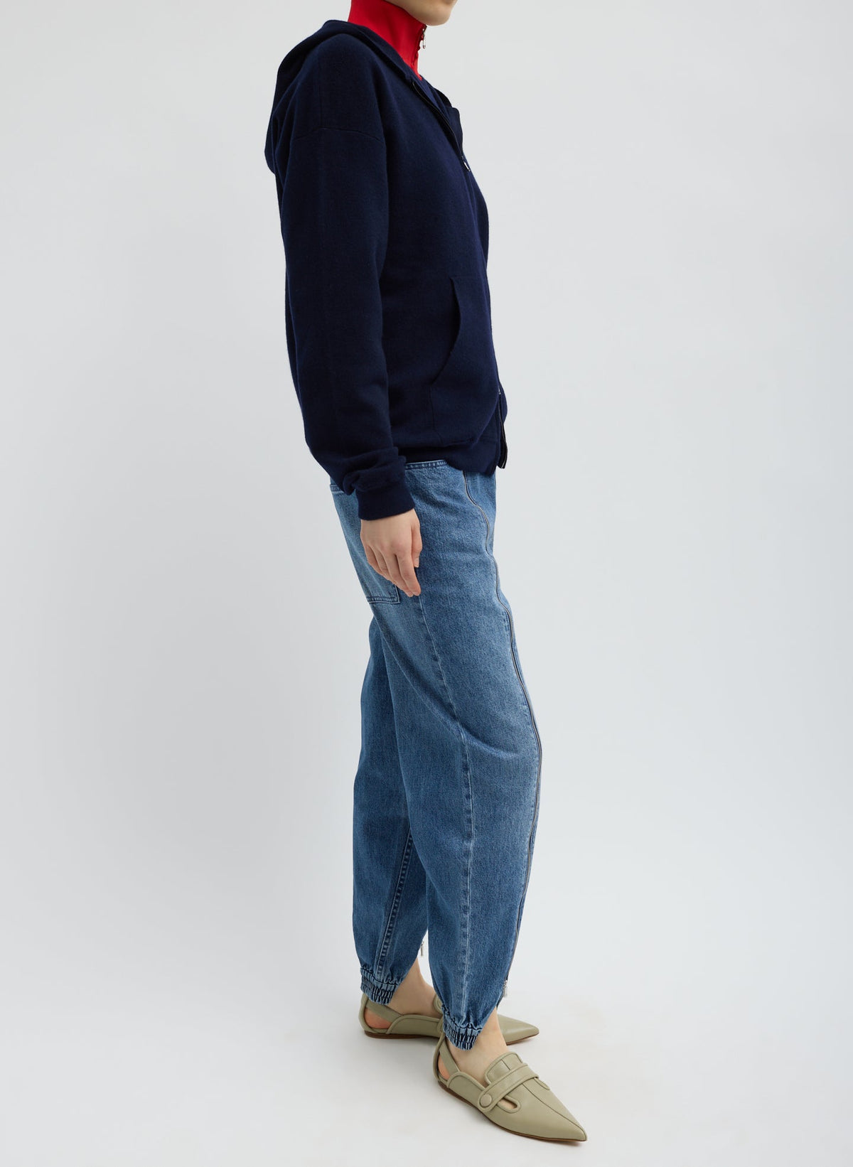 Zippered Denim Jogger | Tibi Best Price