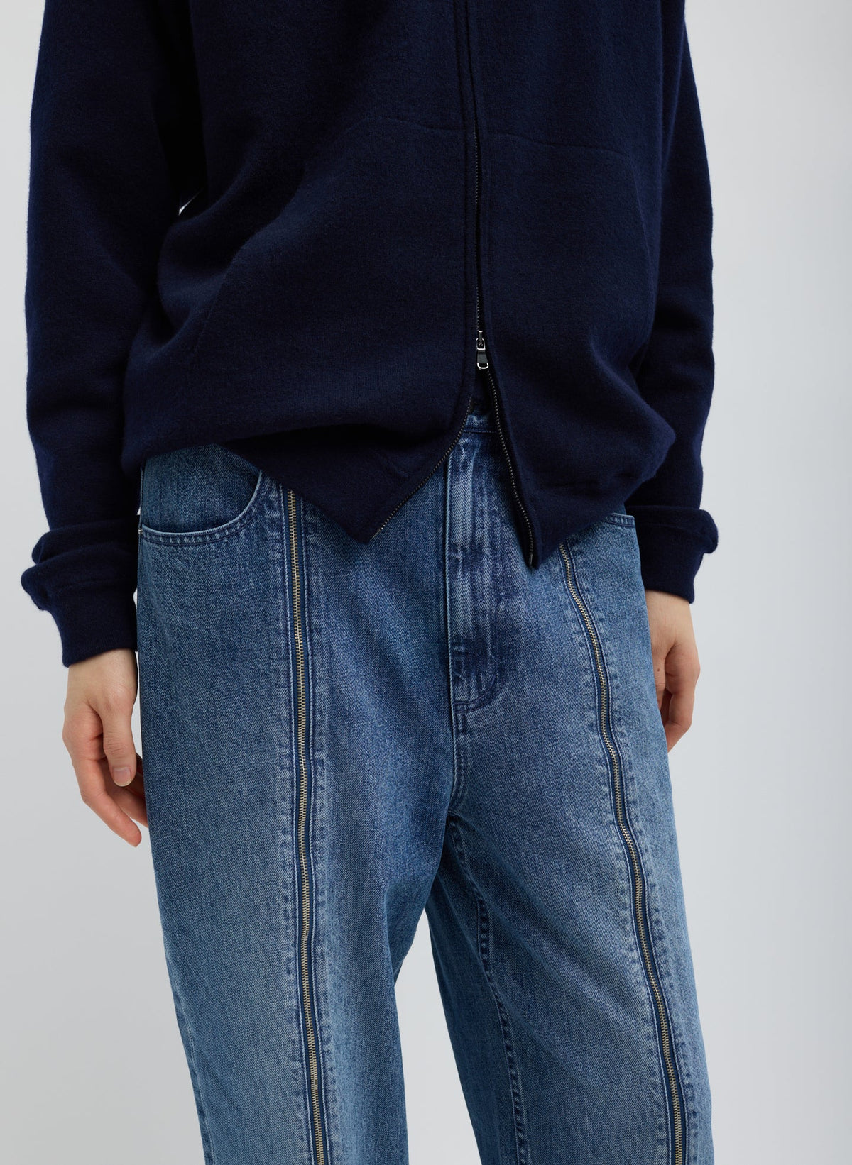 Zippered Denim Jogger | Tibi Best Price