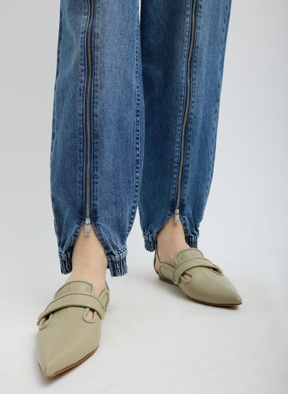 Zippered Denim Jogger | Tibi Best Price
