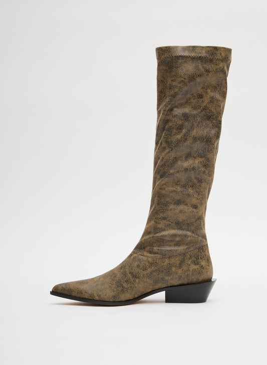 Distressed Bronson Boot - Narrow Calf | Tibi Signature