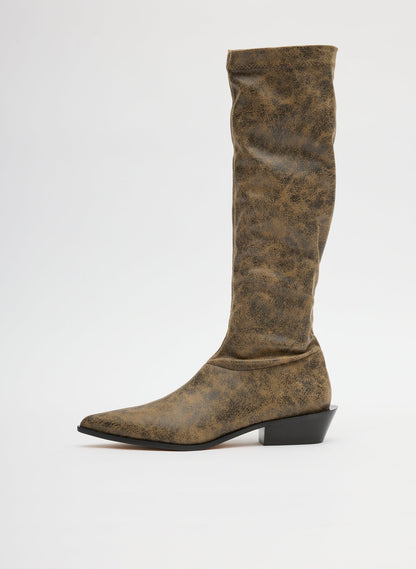 Distressed Bronson Boot - Narrow Calf | Tibi Signature