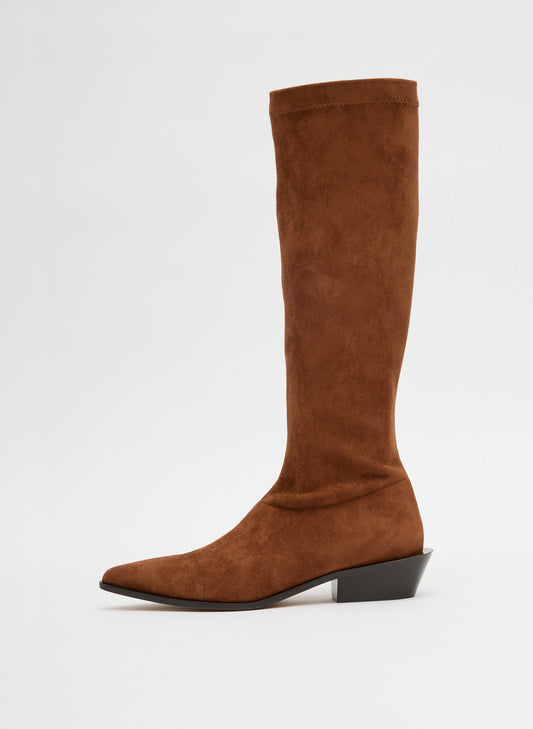 Faux Suede Bronson Boot - Regular Calf | Tibi Sale