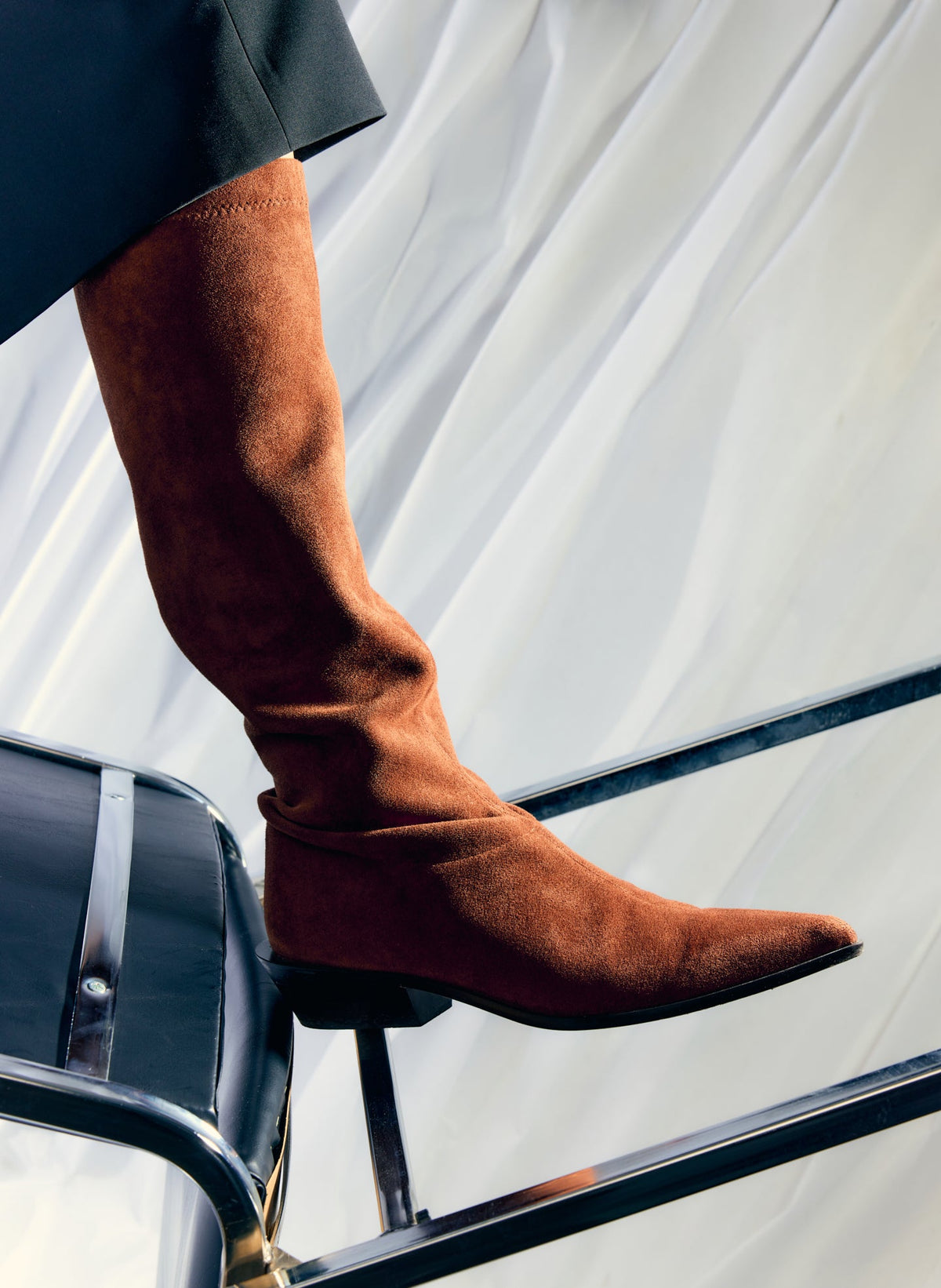 Faux Suede Bronson Boot - Regular Calf | Tibi Sale