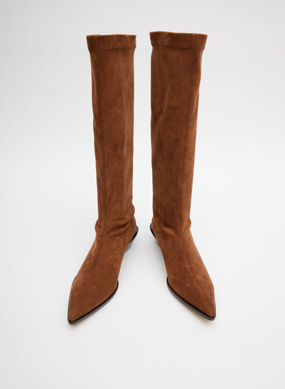Faux Suede Bronson Boot - Regular Calf | Tibi Sale
