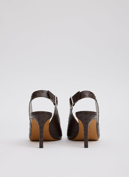 Ostrich Print Reyner Pump | Tibi Premium