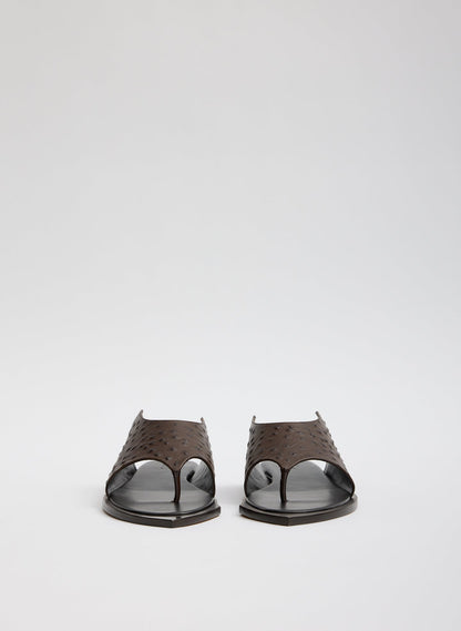 Ostrich Print Gerard Sandal | Tibi Best Price