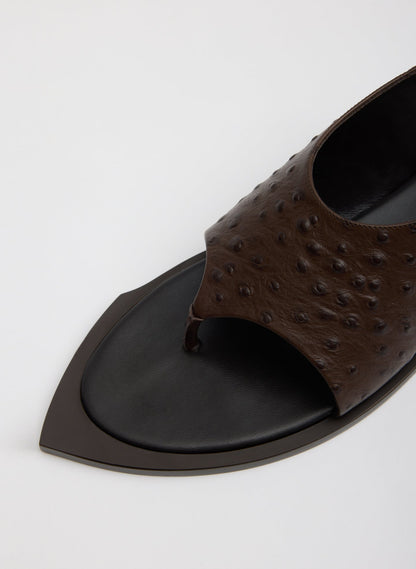 Ostrich Print Gerard Sandal | Tibi Best Price