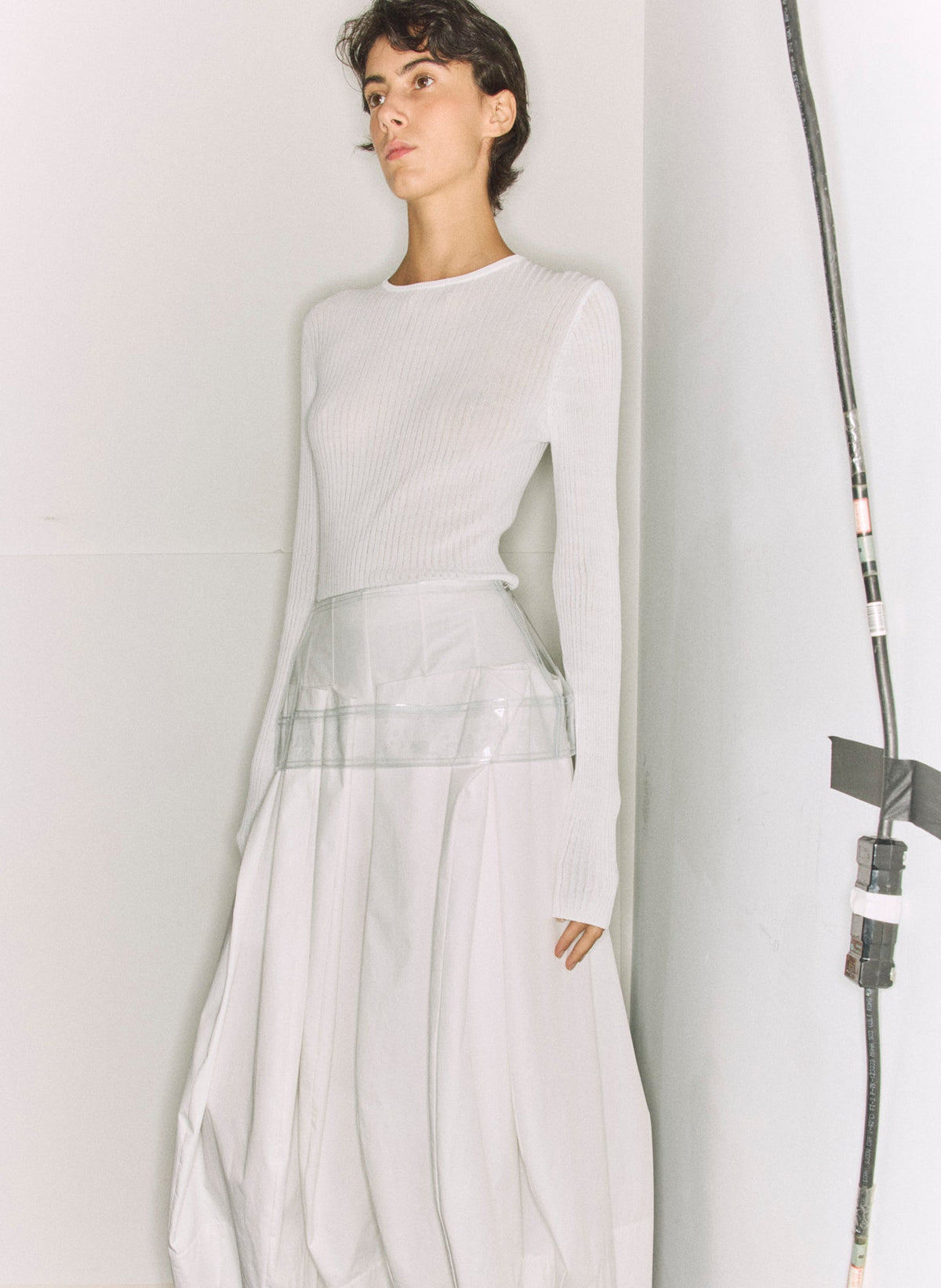 PVC Peplum Belt | Tibi Latest