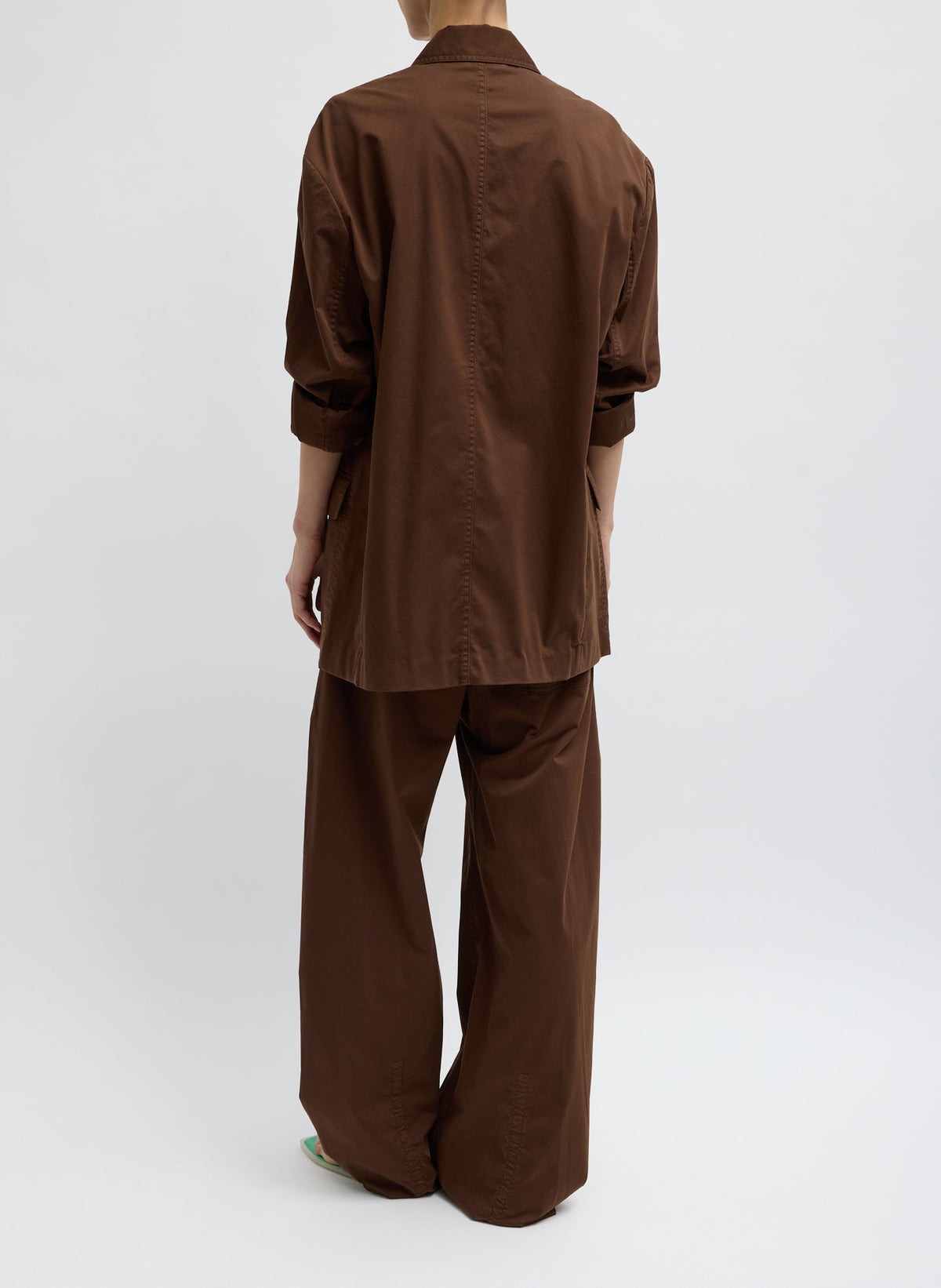 Garment Dyed Silky Cotton Liam Blazer | Tibi Signature