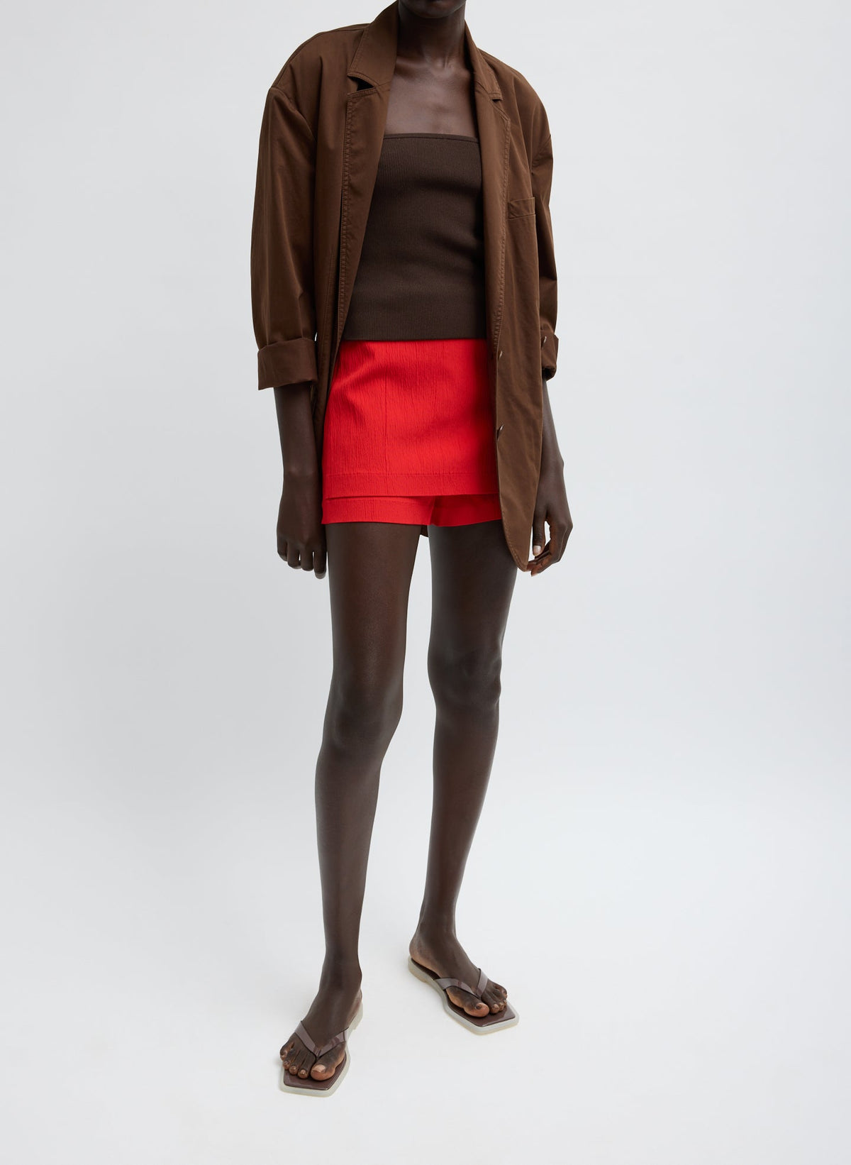 Garment Dyed Silky Cotton Liam Blazer | Tibi Signature