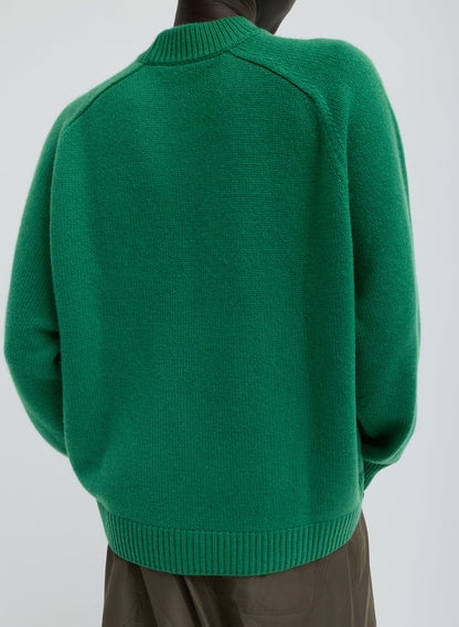 Cashmere Crewneck Oversized Pullover Sweater | Tibi Exclusive
