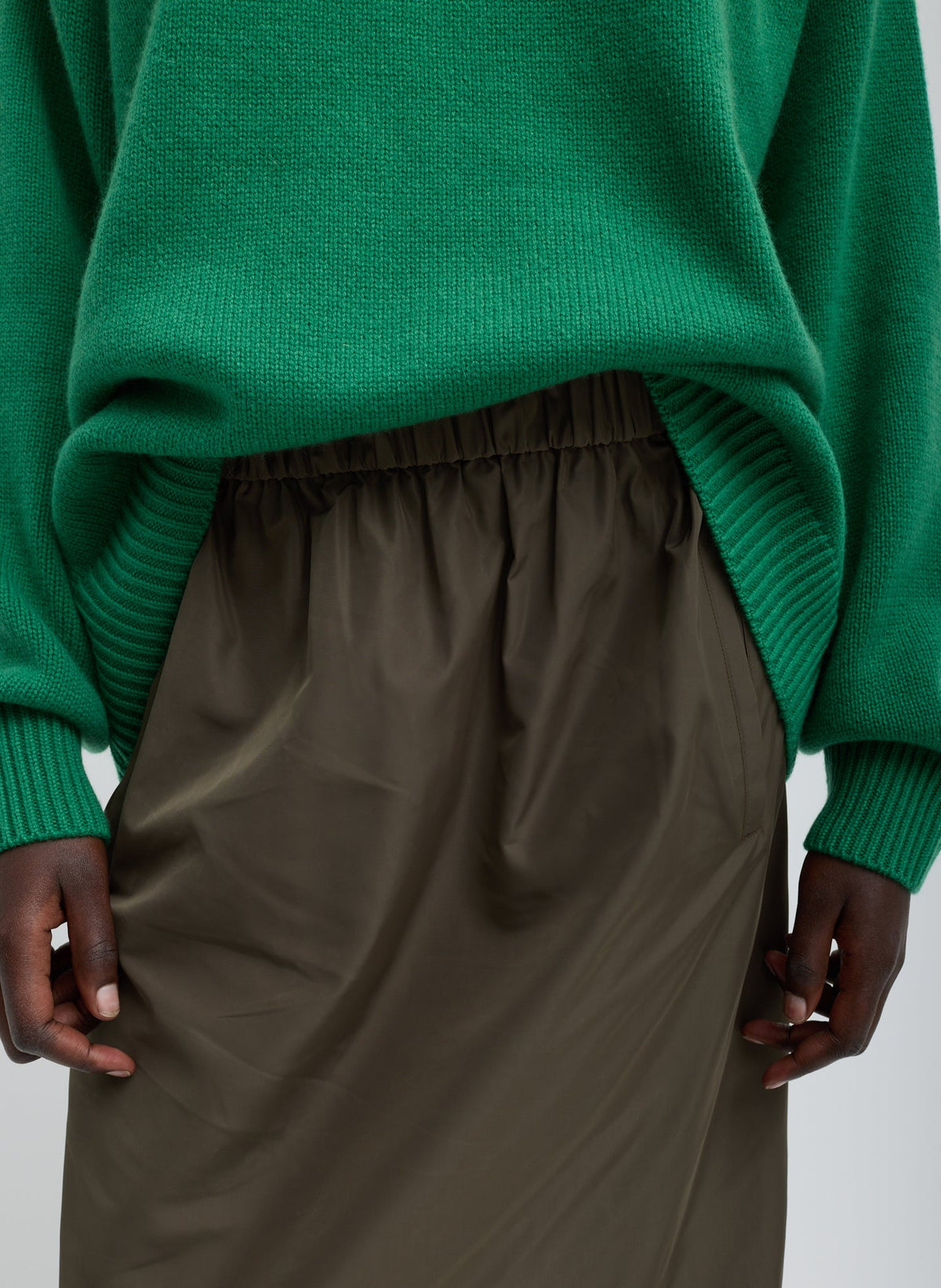 Cashmere Crewneck Oversized Pullover Sweater | Tibi Exclusive
