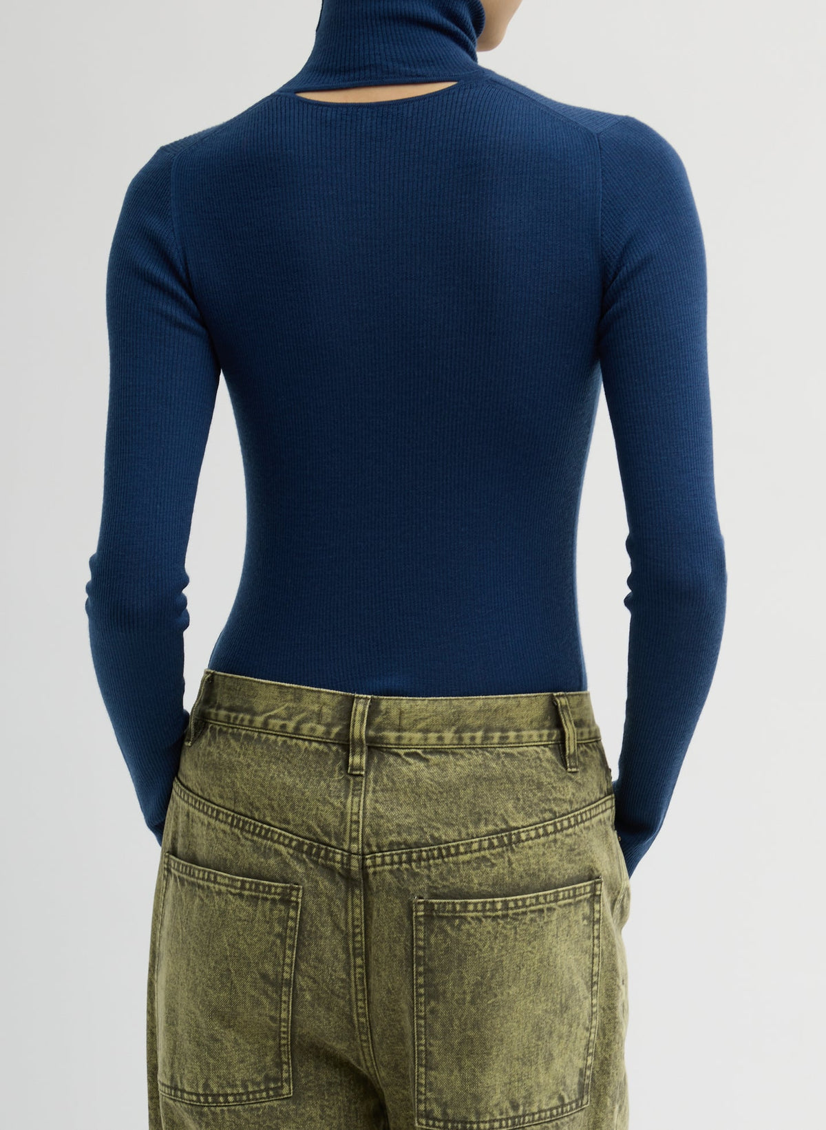 Featherweight Ribbed Sweater Turtleneck Pullover | Tibi Hot Sale