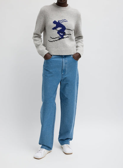 Soft Wool Ski Shrunken Sweater | Tibi Signature