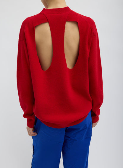 Anna Merino Wool Cut Out Racerback Pullover | Tibi Recommended