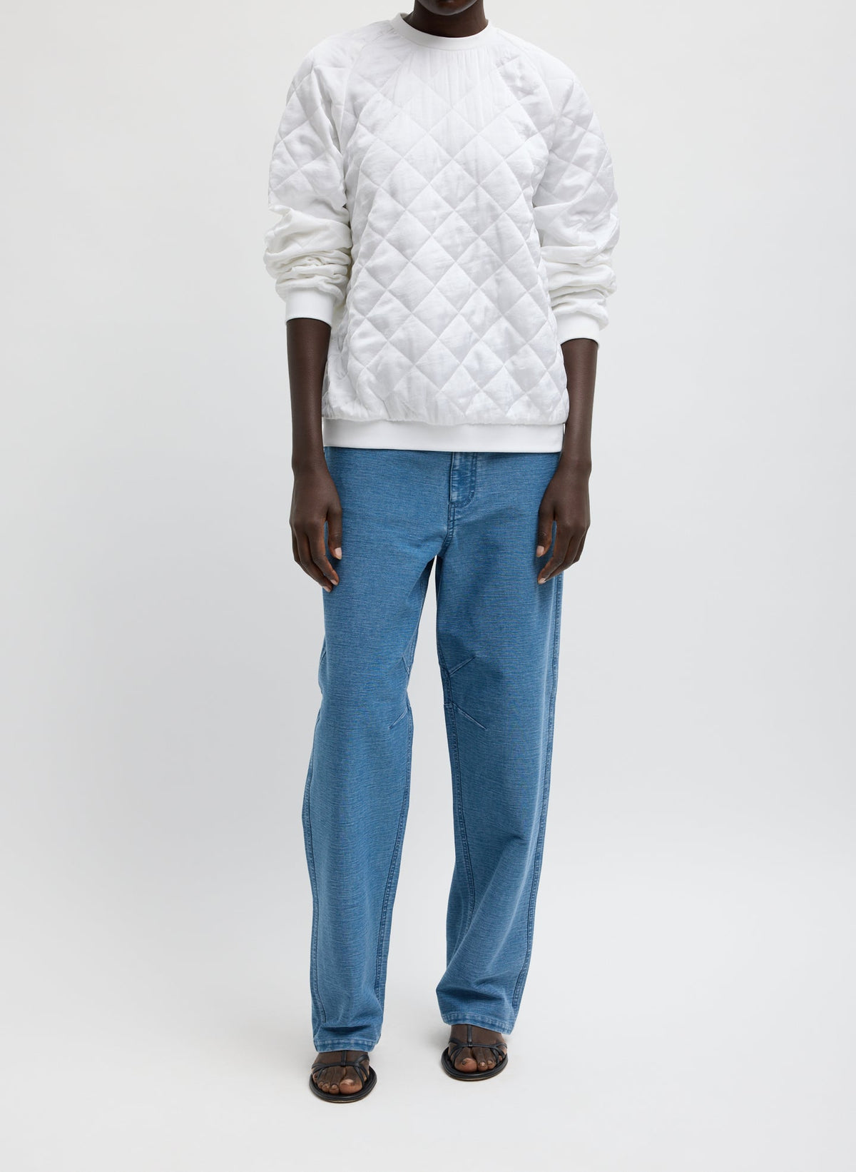 Cozy Quilting Sweatshirt | Tibi Hot Sale