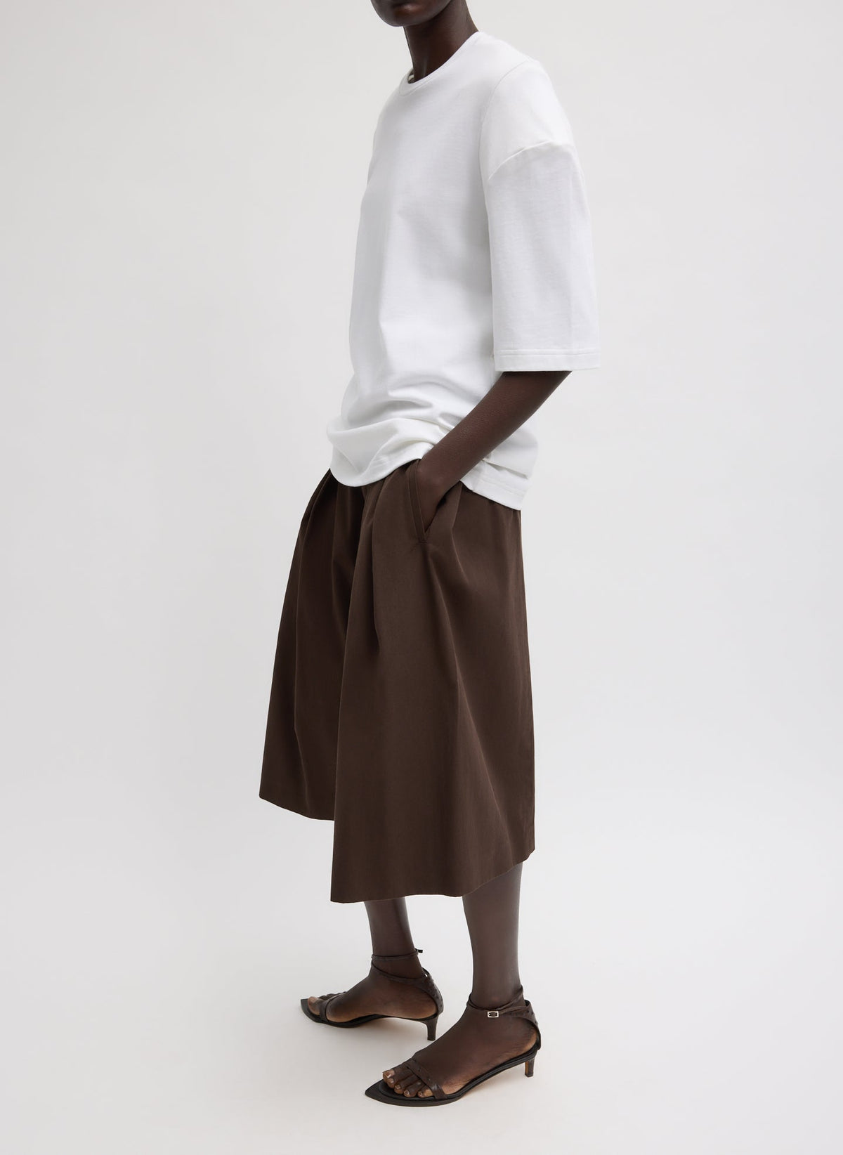 Perfect Hinged Sleeve T-Shirt | Tibi Trusted