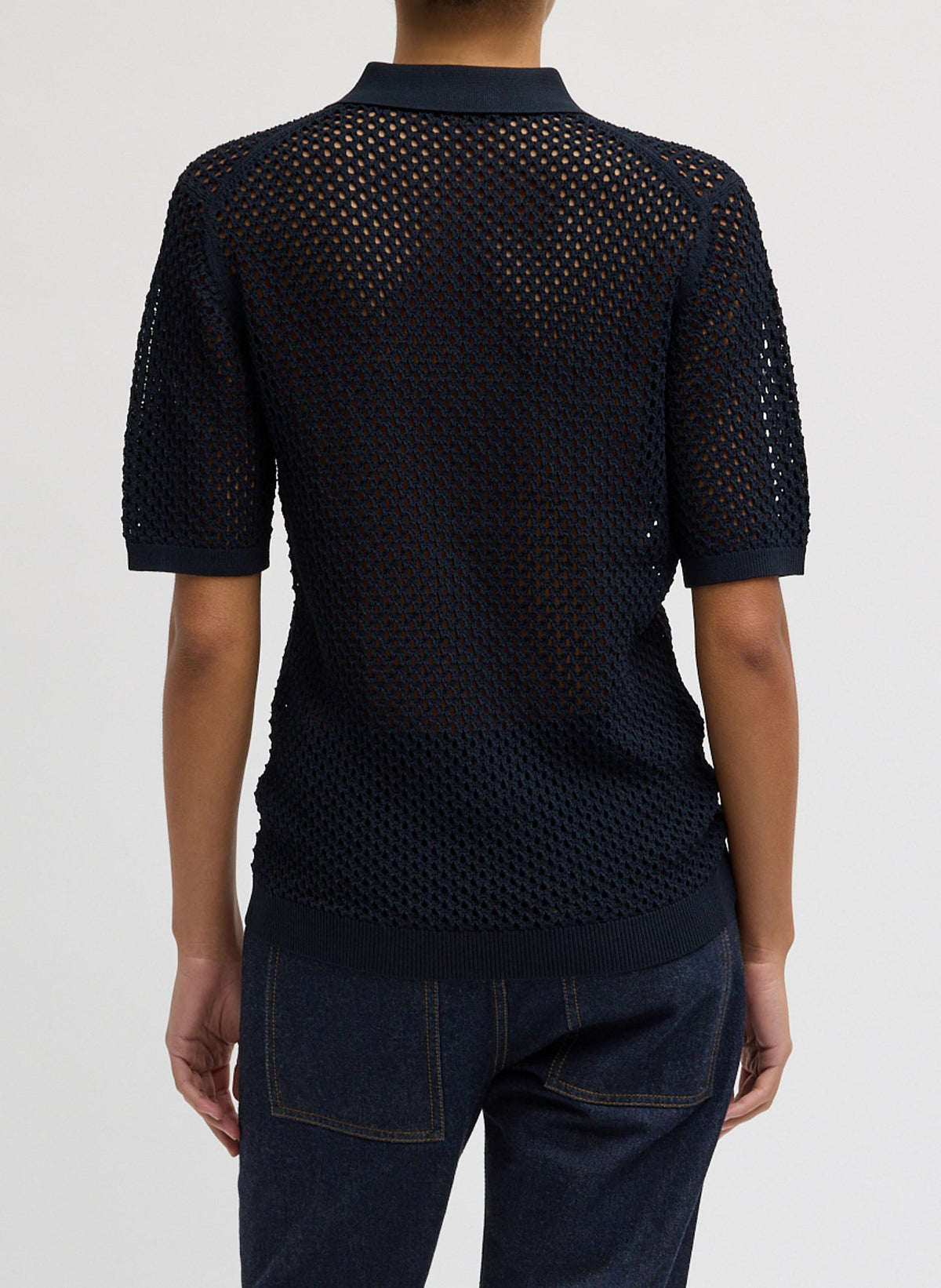 Crochet Netting Slim Polo | Tibi Best Price