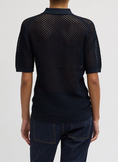 Crochet Netting Slim Polo | Tibi Best Price