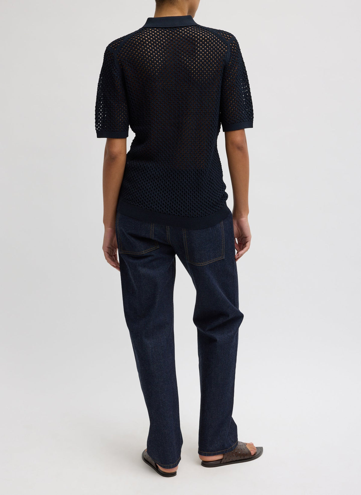 Crochet Netting Slim Polo | Tibi Best Price