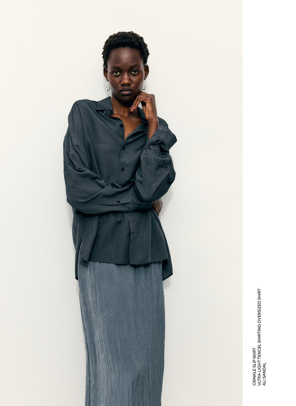 Ultra Light Silk Tencel Oversized Shirt | Tibi Best Seller