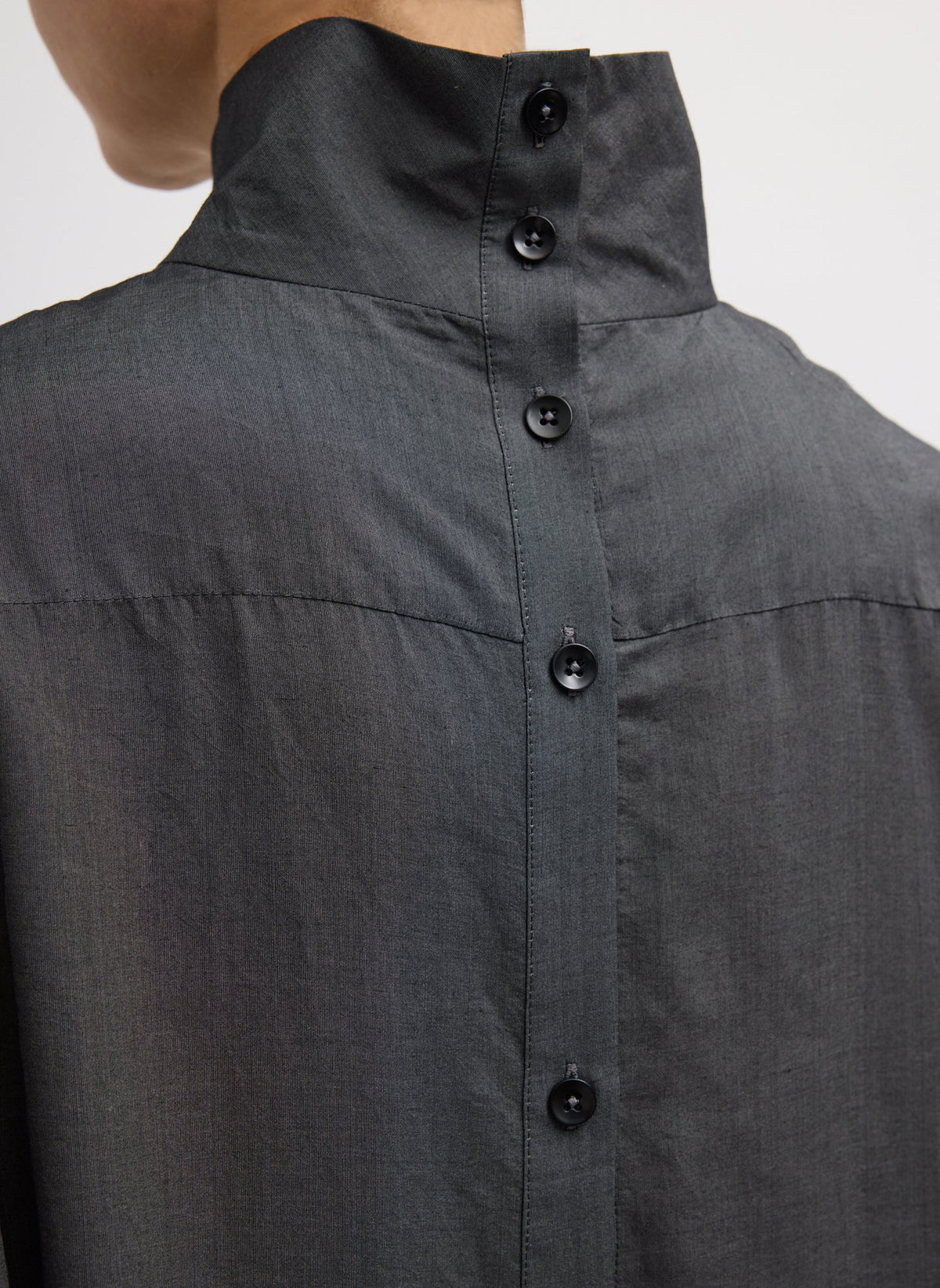 Ultra Light Silk Tencel Funnel Neck Shirt | Tibi Hot Sale