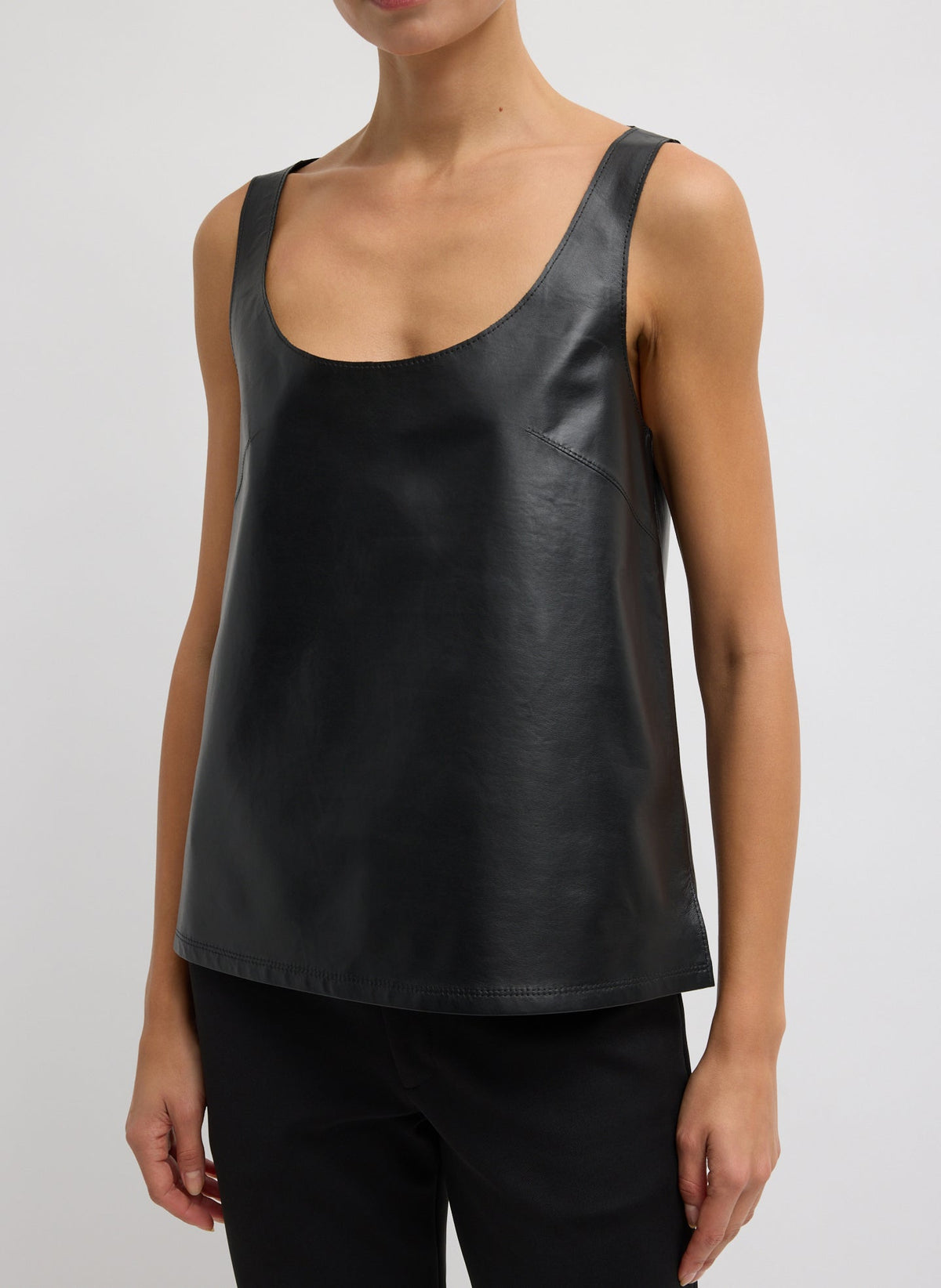 Light Weight Leather Tank Top | Tibi Customer Favorite
