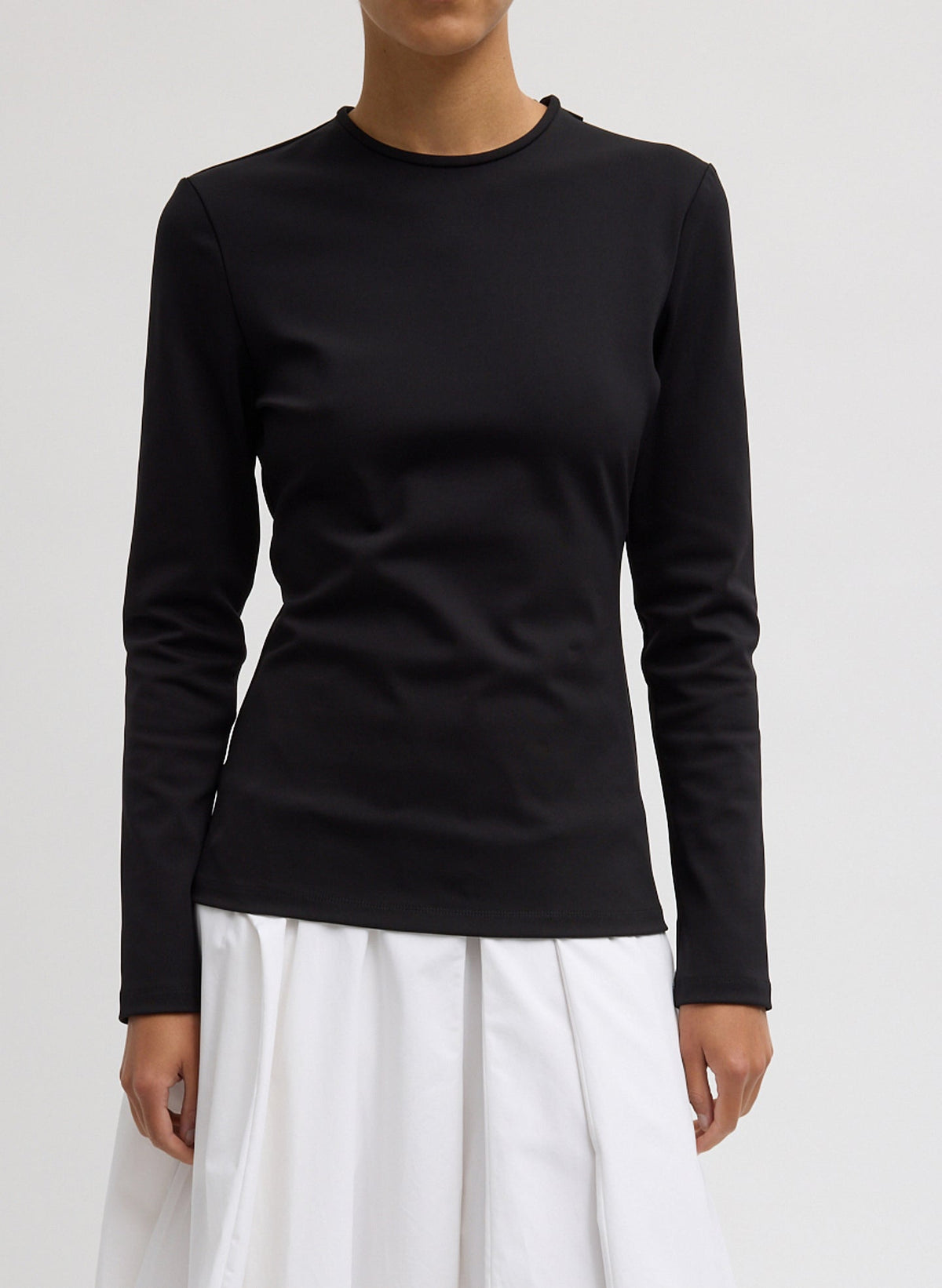 Compact Ultra Stretch Cut Out Back Top | Tibi Hot Sale