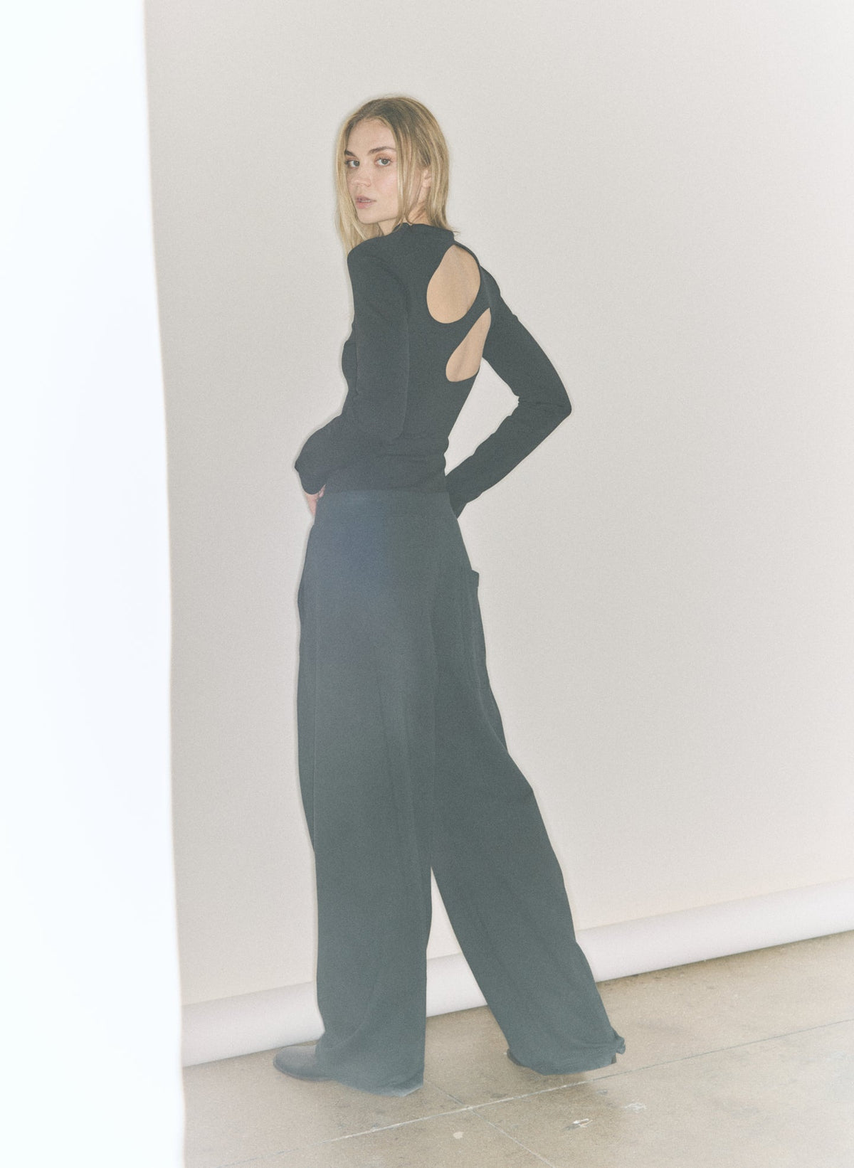 Compact Ultra Stretch Cut Out Back Top | Tibi Hot Sale