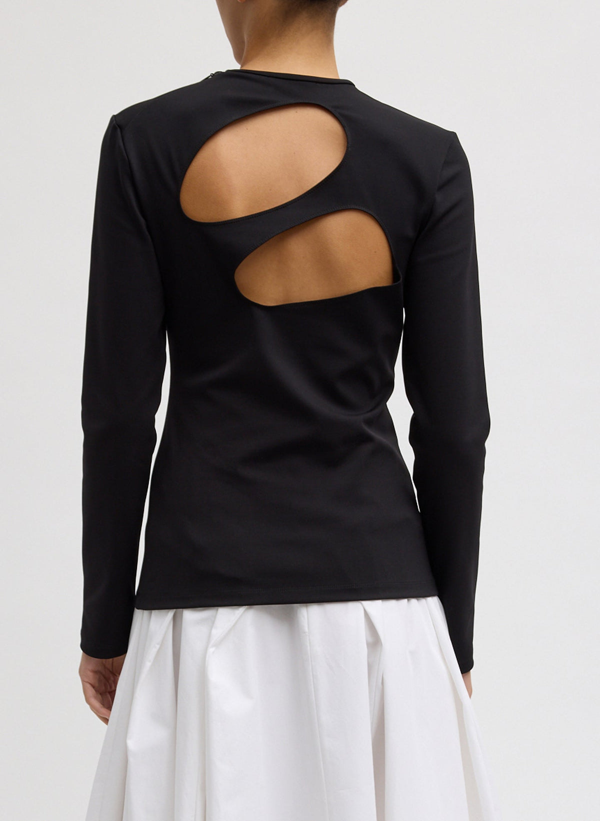 Compact Ultra Stretch Cut Out Back Top | Tibi Hot Sale
