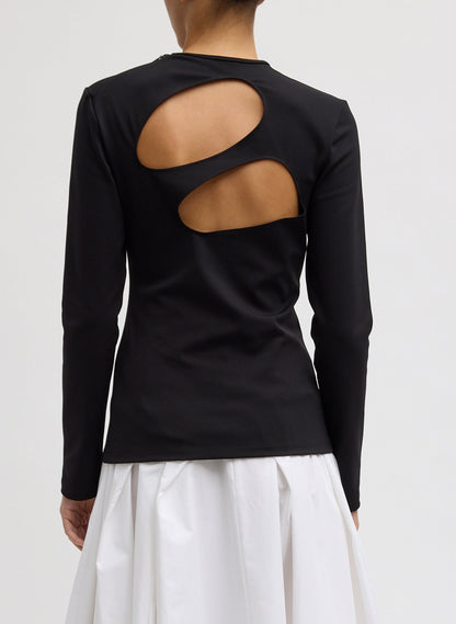 Compact Ultra Stretch Cut Out Back Top | Tibi Hot Sale