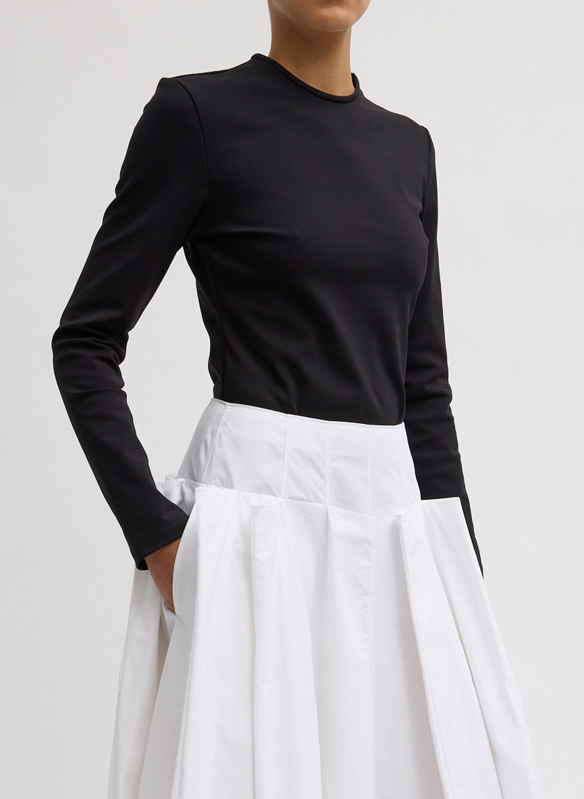 Compact Ultra Stretch Cut Out Back Top | Tibi Hot Sale