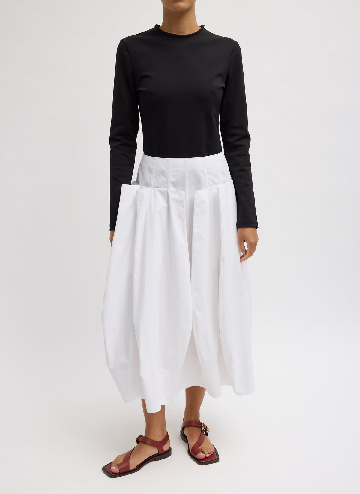 Compact Ultra Stretch Cut Out Back Top | Tibi Hot Sale