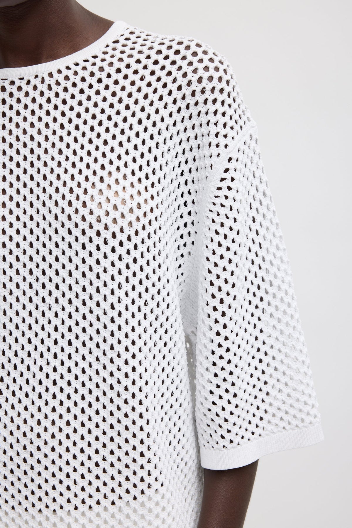 Crochet Netting Oversized Easy T-Shirt | Tibi Discount