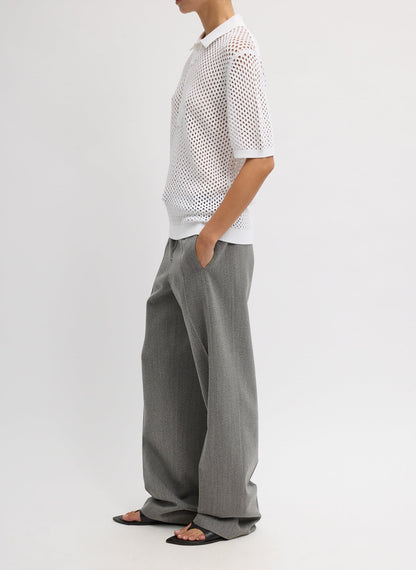 Crochet Netting Slim Polo | Tibi Hot Sale